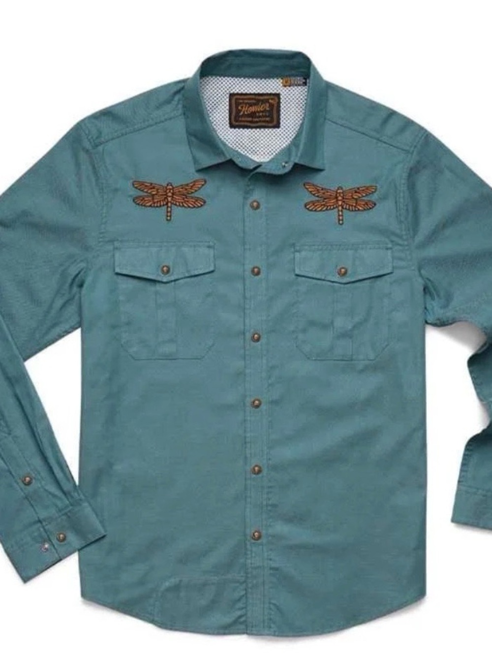 HOWLER BROTHERS Gaucho Snapshirt Mens XXL Enter The Dragons - Picture 1 of 8